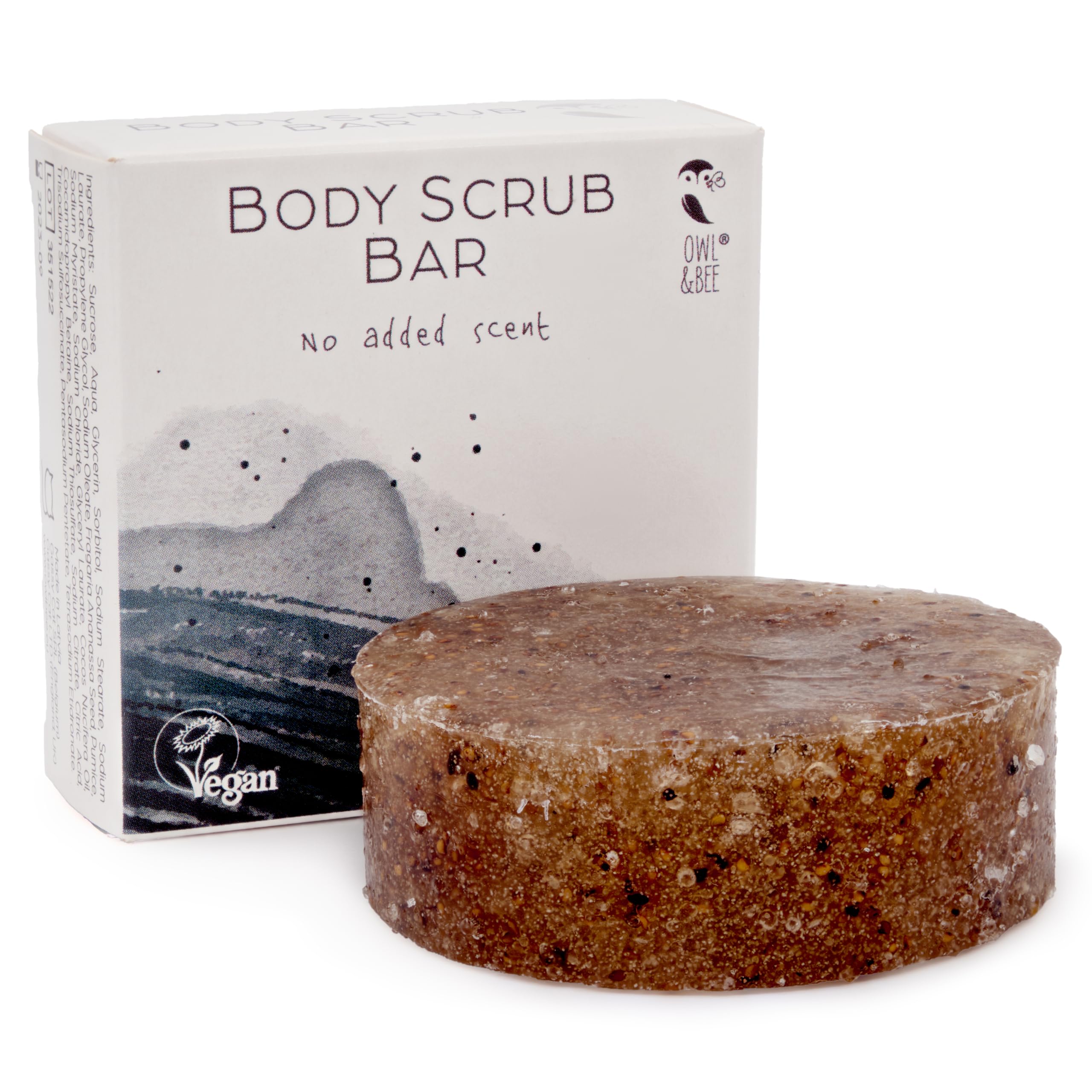 Owl & Bee - Body scrub bar - No added scent