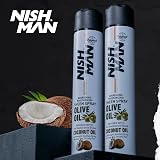 NISHMAN Olive Oil Hair Spray Moisturizing Nourishing Sheen Coconut Oil 400 ml view 7