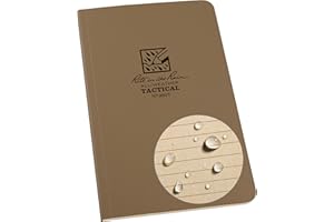 Rite in the Rain Weatherproof Leader Book, 4.625” x 7”, Tactical Tan Soft Cover, Universal Pattern with Army Reference Material (No. 980T)