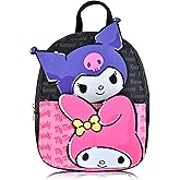Fast Forward Sanrio Kuromi My Melody Backpack for Women, Men, Unisex | Cute PU Leather 10" Kuromi My Melody Mini Backpack Purse Shoulder Purse | Kuromi Bag and Kuromi Accessories