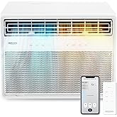 ROVSUN 8000 BTU Window Air Conditioner with Heat, APP &amp; Voice Control, 115V | 4-in-1 AC Unit for Window, Cool, Heat, Dehumidify &amp; Fan, Works with Alexa/Google, Timer &amp; ECO Mode, 350 Sq Ft