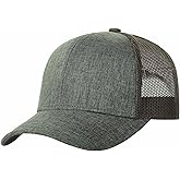 TSSGBL XL XXL Snapback Trucker Hat Big Head Men Women Summer Plain Baseball Cap,Adjustable Blank Mesh Back Work Ball Caps Green