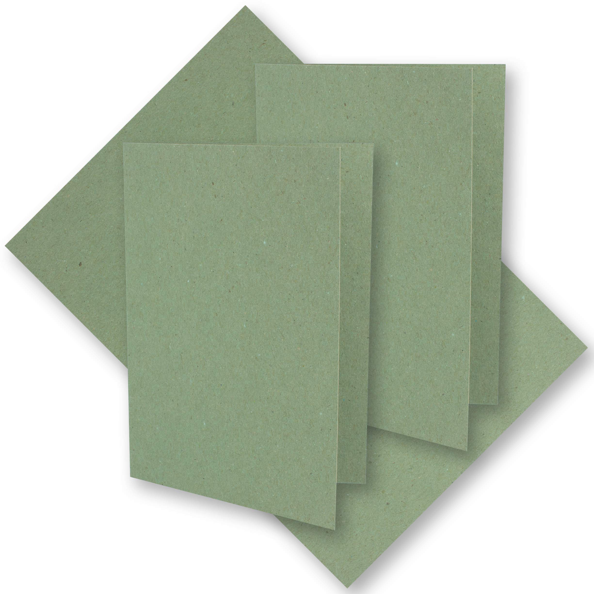 NEUSER PAPER 25x green vintage kraft paper folding cards 105 x 148 mm DIN A6 green recycling 220 g blank folding cards UmWelt by GUSTAV NEUSER