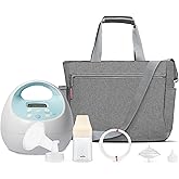 Spectra Baby S1 Plus Premier Rechargeable Breast Pump with Grey Tote Premium Accessory Kit - 24 mm