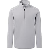 M MAELREG Quarter Zip Pullover Men Stretch Performance Mock Neck Moisture Wicking Golf 1/4 Zip Pullover Mens Sweatshirt