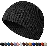 HiRui Fisherman Beanie for Men Women, Knit Trawler Beanie Watch Hats Winter Caps