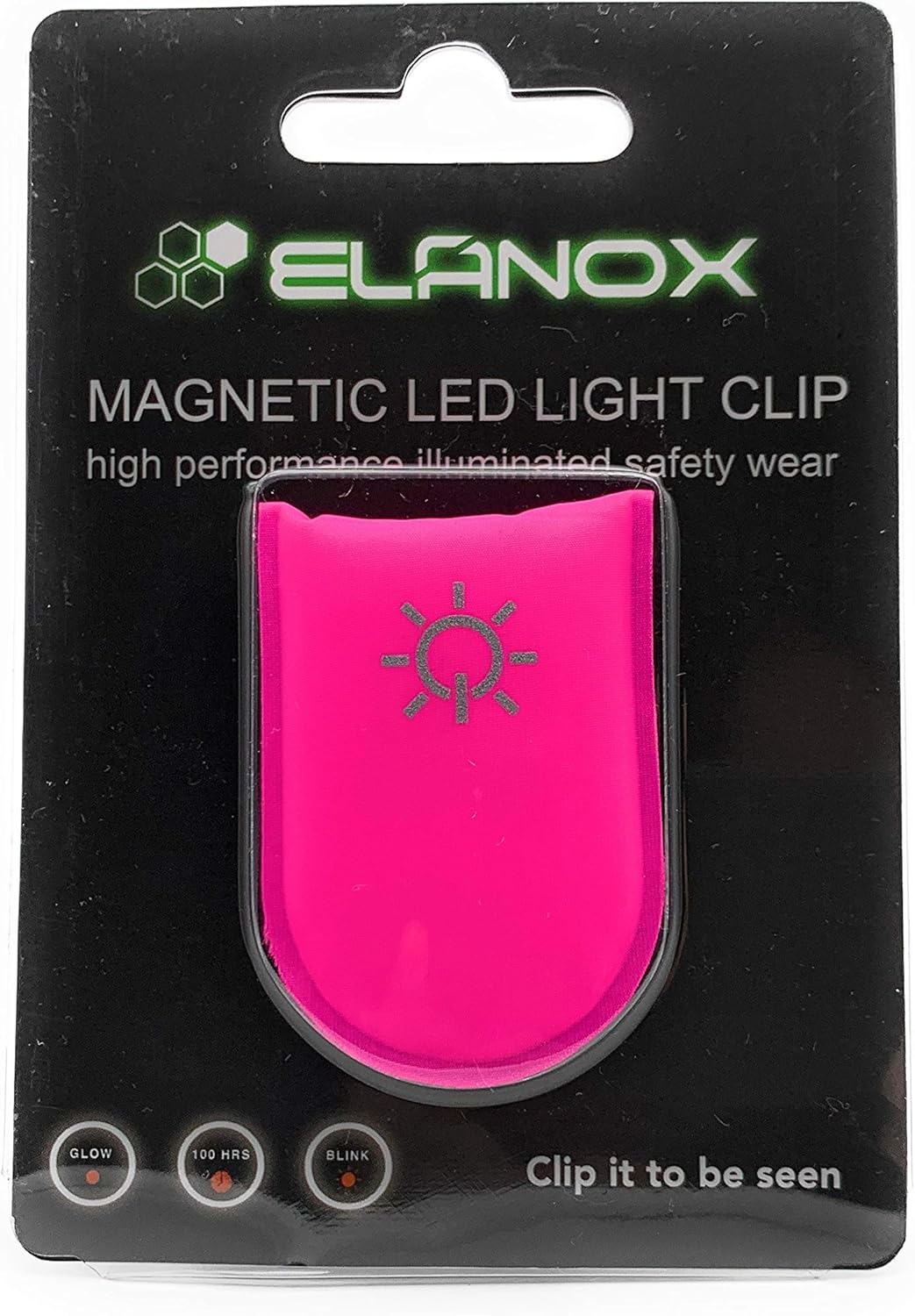 ELANOX LED clip for high visibility for all outdoor activities as well as for child safety backpack, sports bag, bicycle clothing. - Image 5