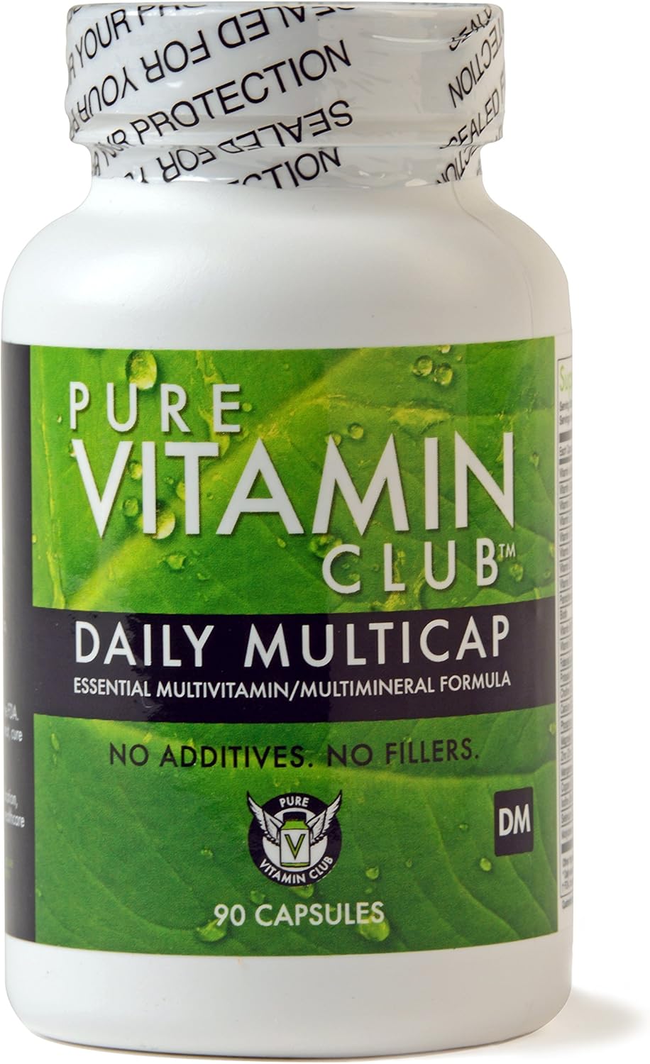 Daily Multivitamins - 90 Day Supply - NO Fillers, NO Binders, NO Added Ingredients. Simply The Perfect Blend of Vitamins and Minerals to Supplement a Balanced Diet. Pure Vitamin Club Daily Multicaps.: Health & Personal Care