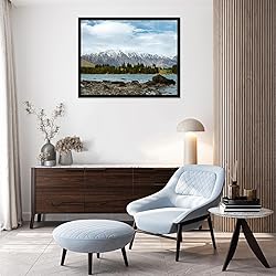 QOTIB Wood 24x30 Picture Frame Black for Wall