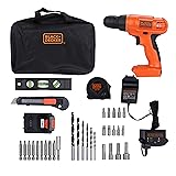 BLACK+DECKER 20V MAX Drill & Home Tool Kit, 34