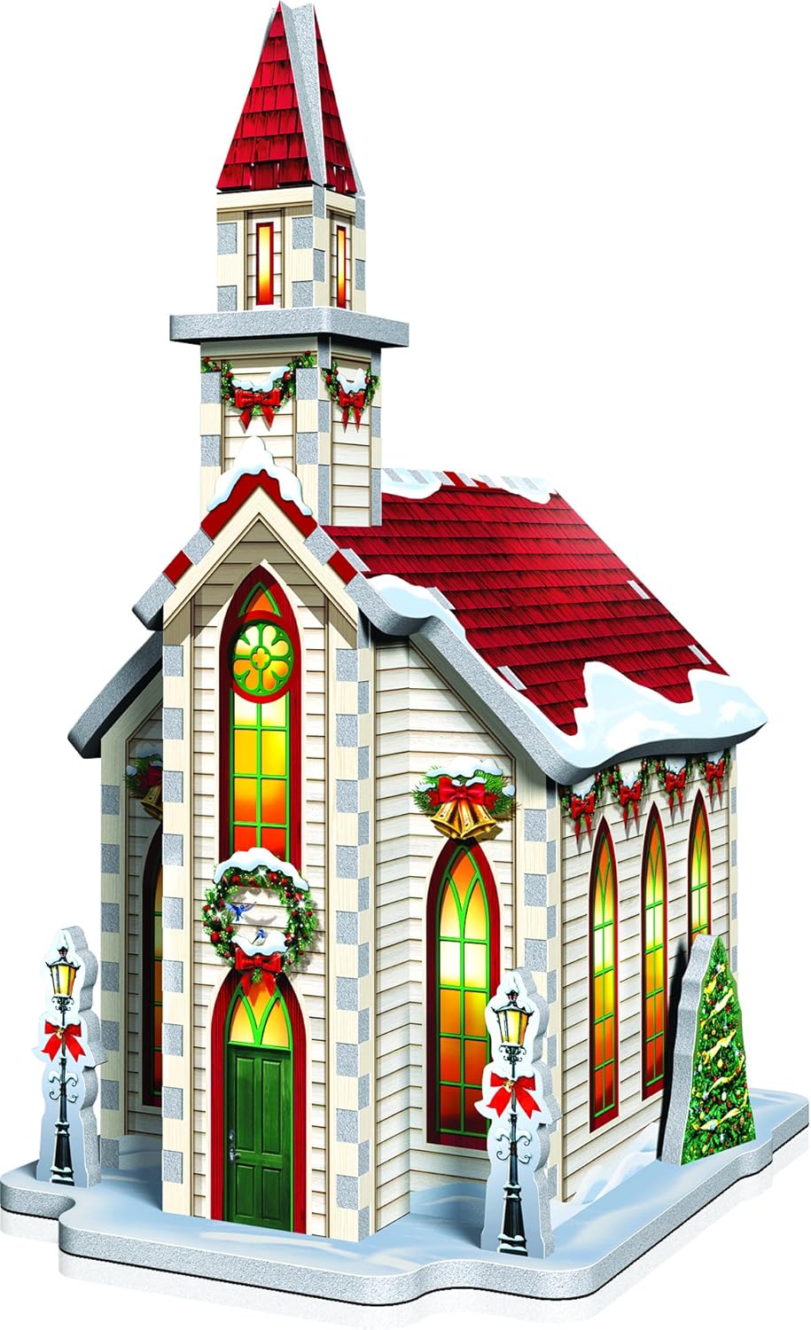 3d puzzle christmas village