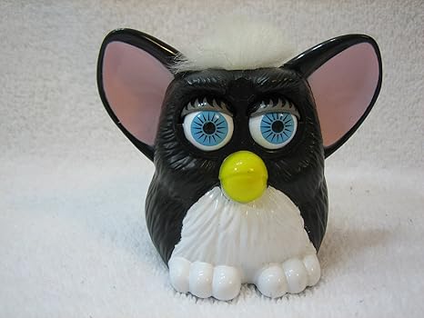 black and white furby