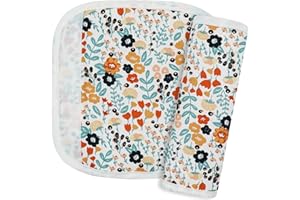 REFLYAWAY 2Pcs Baby Car Seat Neck Cover for Kids, Children Seat Belt Cushion Cute Cartoon Pattern, Comfortable Soft Belt Pads Cover Neck Support Travelling (Pink Flower)