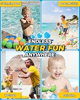 KOKODI 8Pcs Reusable Water Balloons Self Sealing Safe Silicone view 2