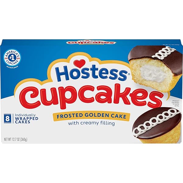 HOSTESS GOLDEN CUPCAKES, 12.7 OZ, 8 COUNT