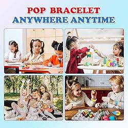 126 PCS Pop Bracelet it Fidget Toys Pack, Fidget