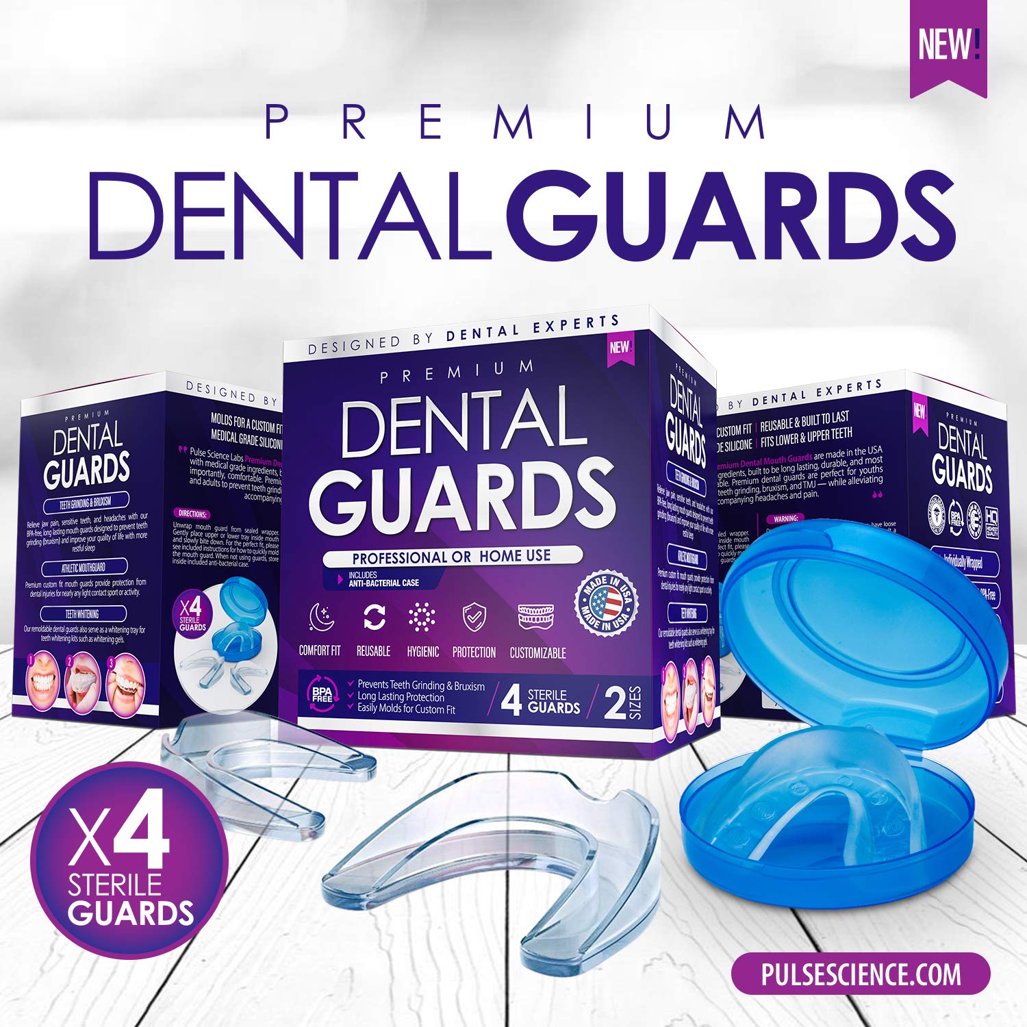 Professional Dental Mouth Guards Custom Bite & Comfort Fit Relief for