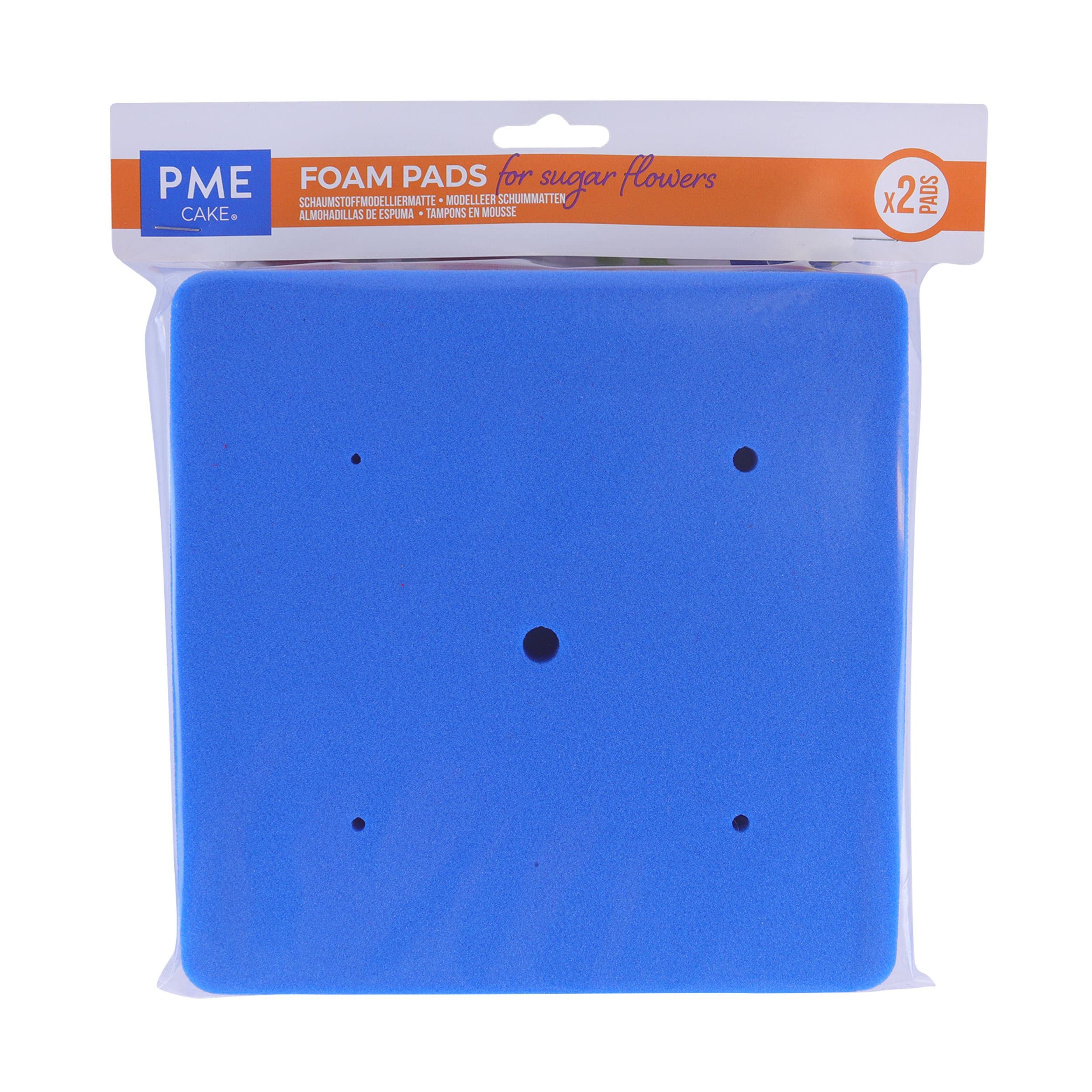 PME Mexican and Flower Foam Pads, Set of 2, Blue