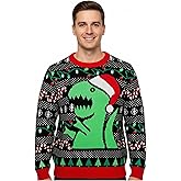 Santa Sports Ugly Christmas Sweater for Men Basketball Hockey Golf Funny Holiday Knit Pullover Festive Winter Style