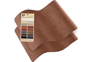 YAFLC Self Adhesive Leather Repair Patch Tape, 8.3×11 inch Vinyl Leather Repair Kit for Furniture, Car Seat, Chairs, Couch, Sofa, Jacket Retro Camel