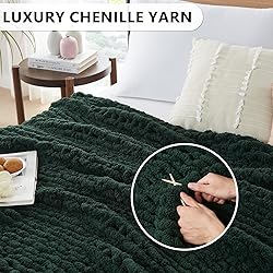 L'AGRATY Chunky Knit Blanket Throw - Soft Chunky