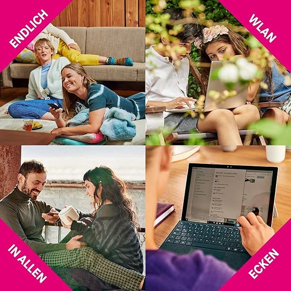 Telekom Speed Home WiFi fr Ihr starkes stabiles Heimnetzwerk I WLAN Verstrker mit Mesh Technologie fr optimale Internet Abdeckung 1 733 Mbits I Plug Play per WPS 2 LAN Anschlsse