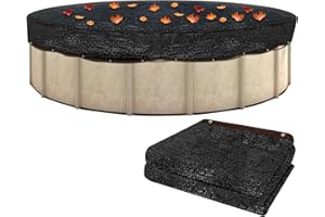 SVEPNDIC 24ft Round Leaf Net Pool Covers for Above Ground Pools,Winter Above Ground Pool Covers Mesh Cover to Catching Leaves, Mesh Tarp with Grommets, Resistant Garden Sun Shade Netting(Only Cover)