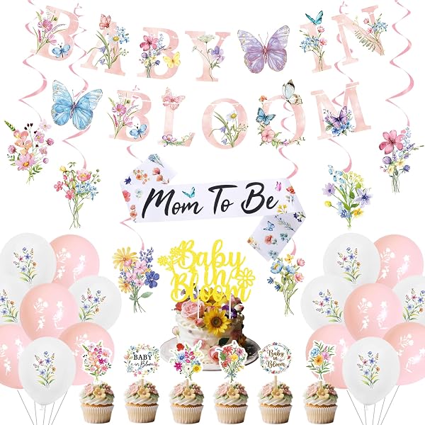 Butterfly Baby Shower Maternity Sash And Dad To Be Pin, Lilac And Gold, A Butterfly Is On The Way Baby Shower, Light Purple & White