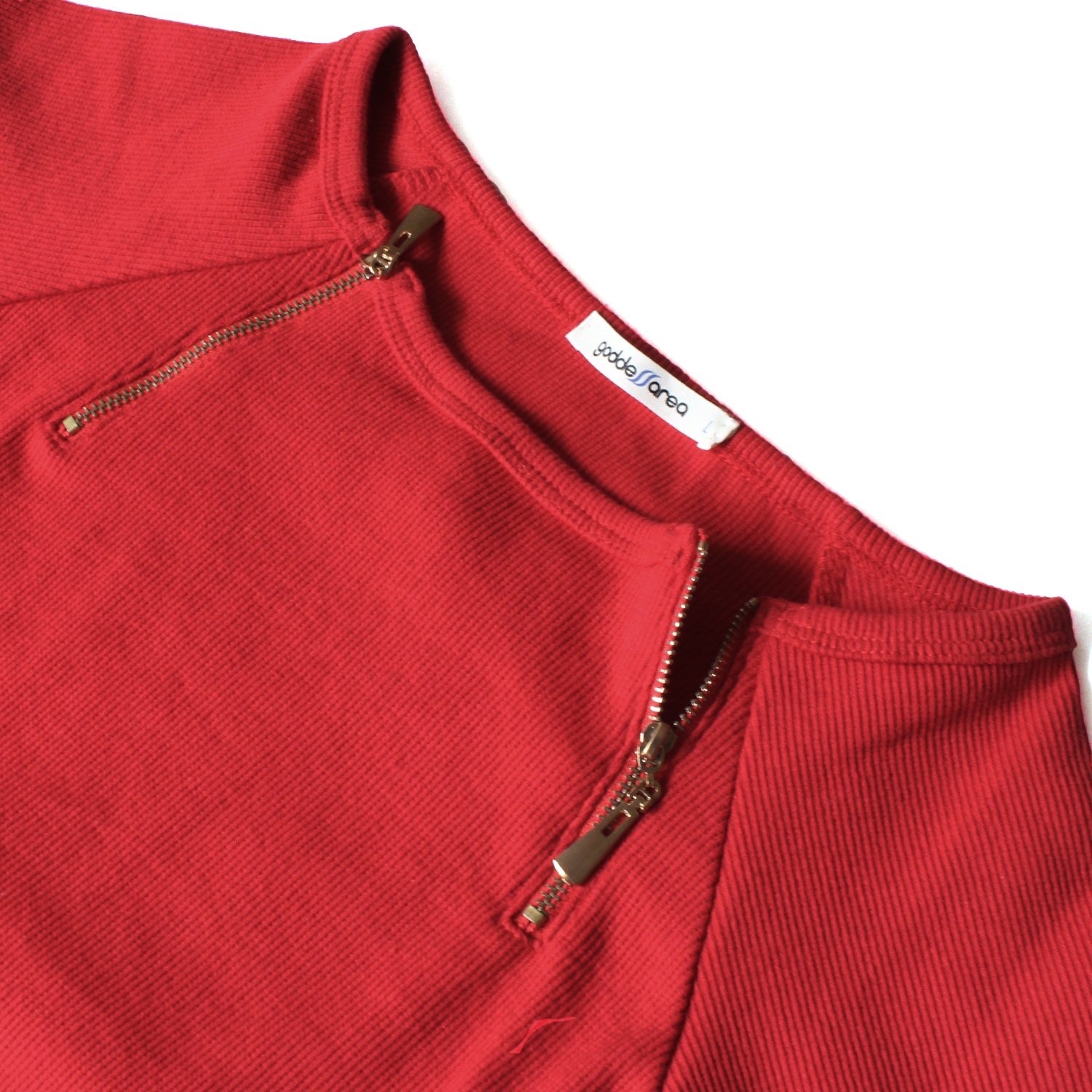 Goddess Area Women\'s Classic Slim Fit Long Sleeve Bodycon Midi Pencil Sweater Dress (A3, Red3)