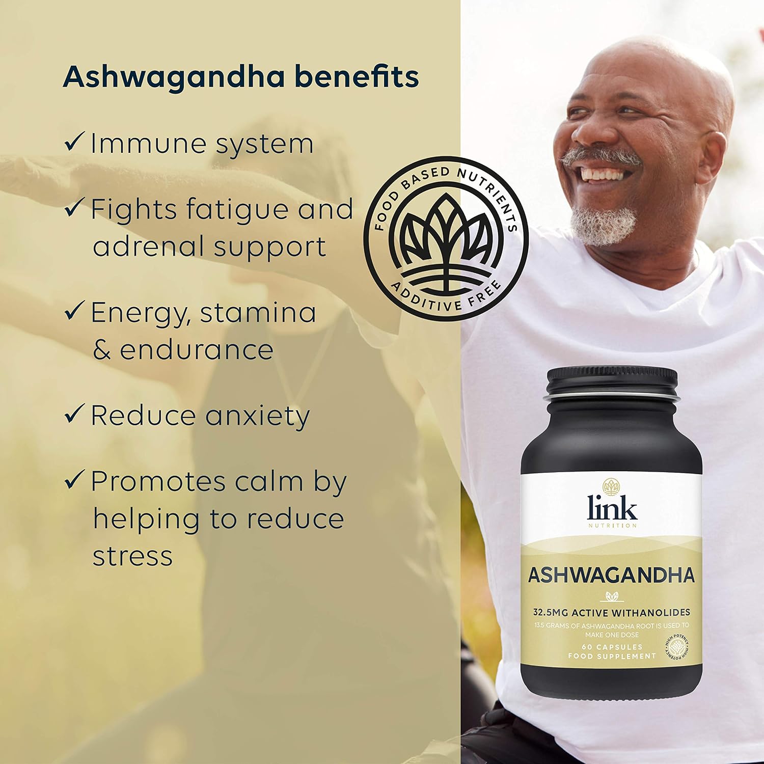 Ashwagandha Root Extract, 60 count (Pack of 1) - Image 3