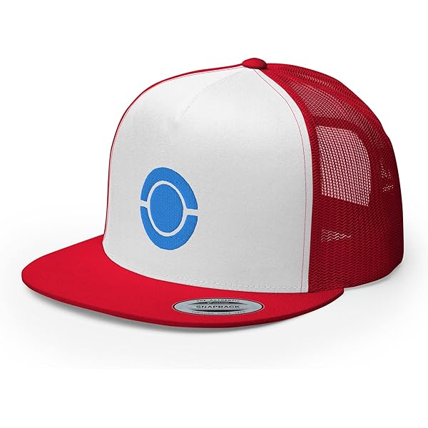 帽子 ASH generation 49 hat SHOMKA Ash Ketchum Embroidered Cosplay Hat Flat Bill Mesh Cap