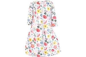 Hudson Baby Infant Girls Long Sleeve Plush Faux Fur Sleeping Bag, Wearable Blanket