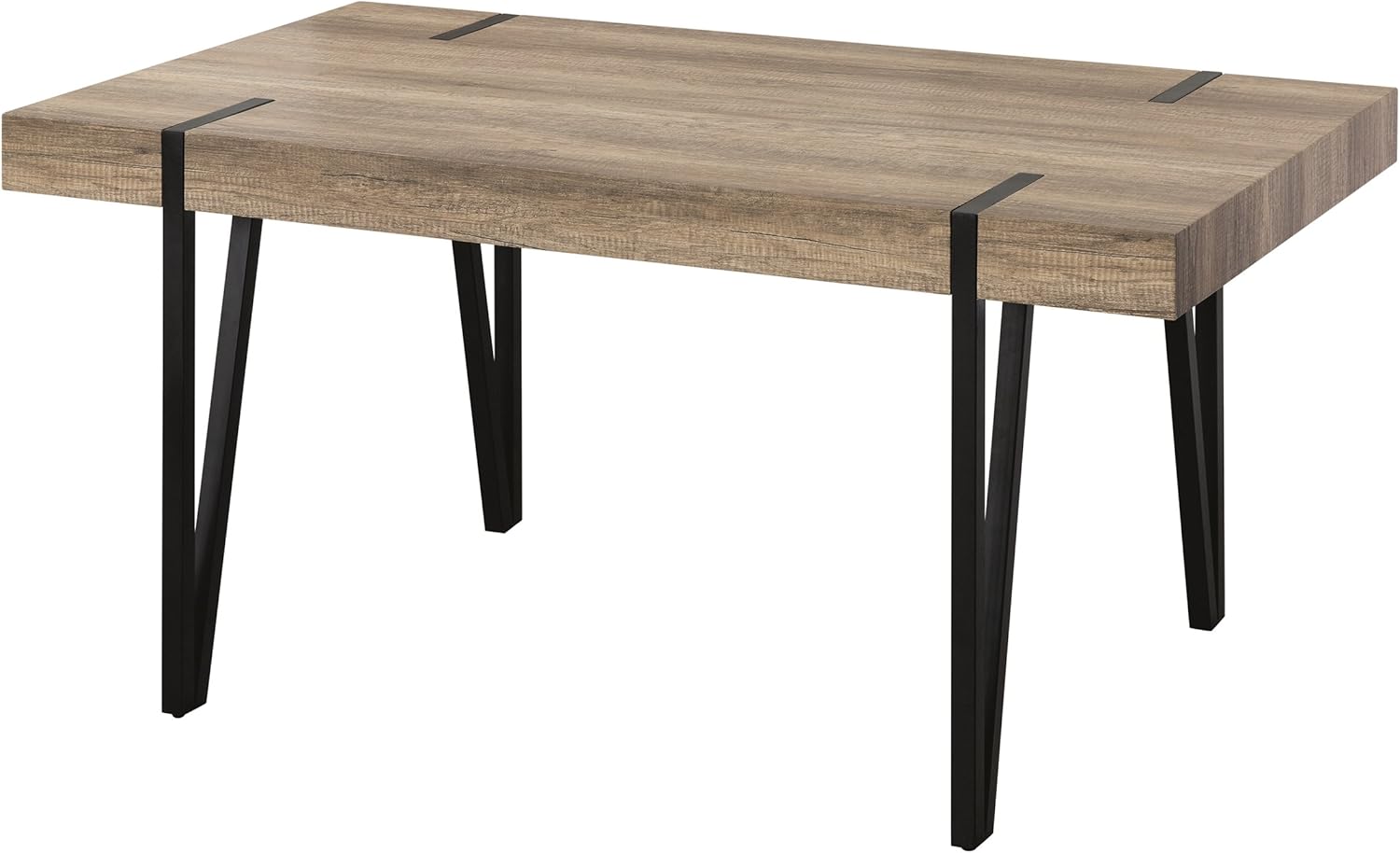 Homely - Mesa de Comedor MERLÍN 150x90 de estética Vintage Industrial (Canyon)