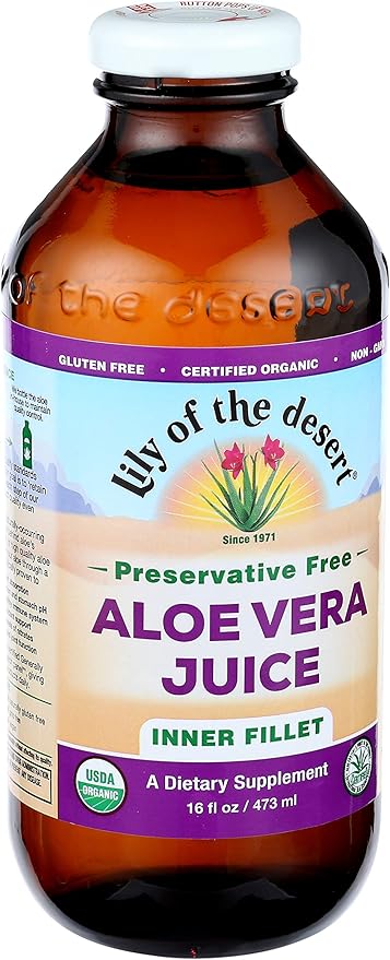 Buy Preservative Free Aloe Vera Juice Inner Fillet 16 Ounces