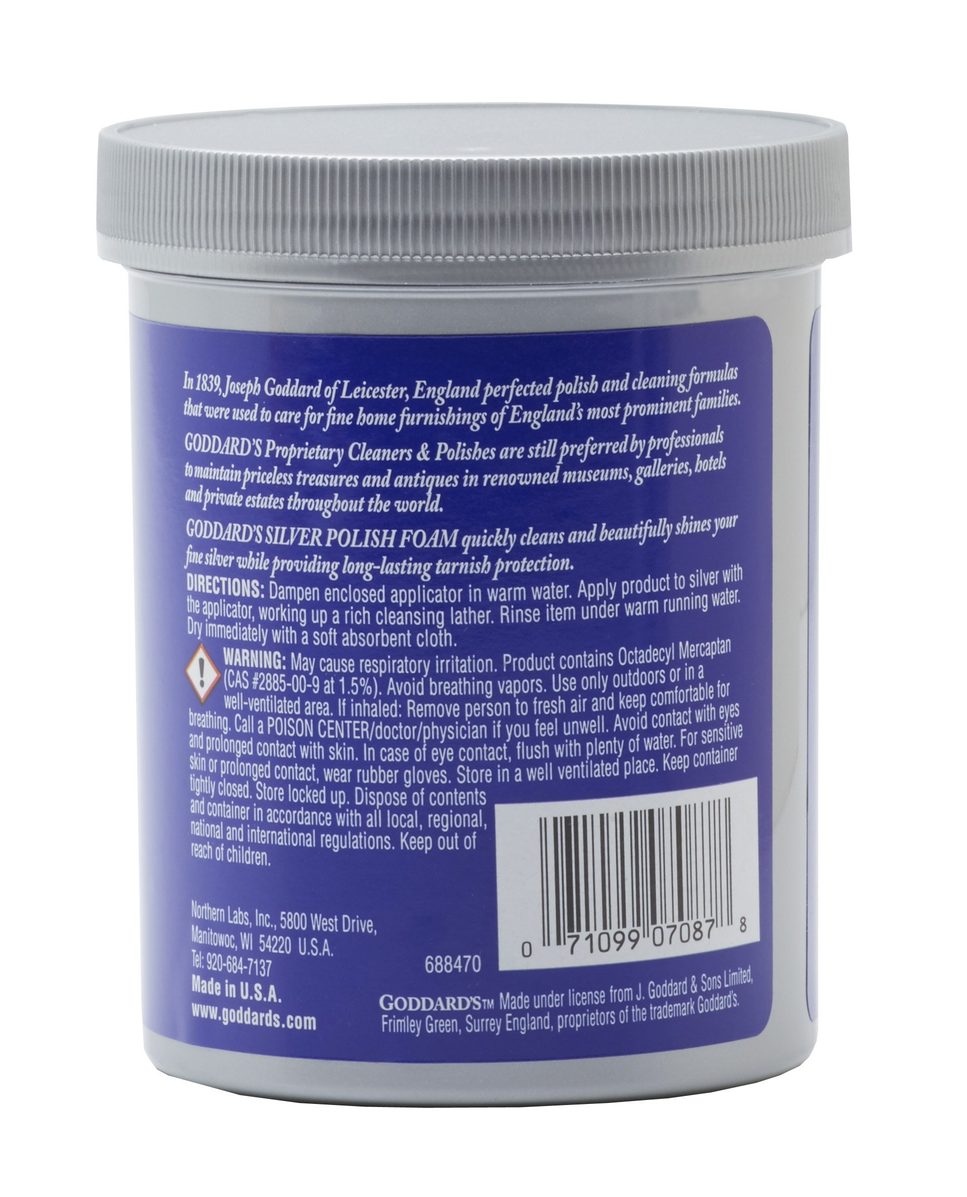 Goddard's Silver Polish, 18 oz Tarnish Remover With Sponge Applicator