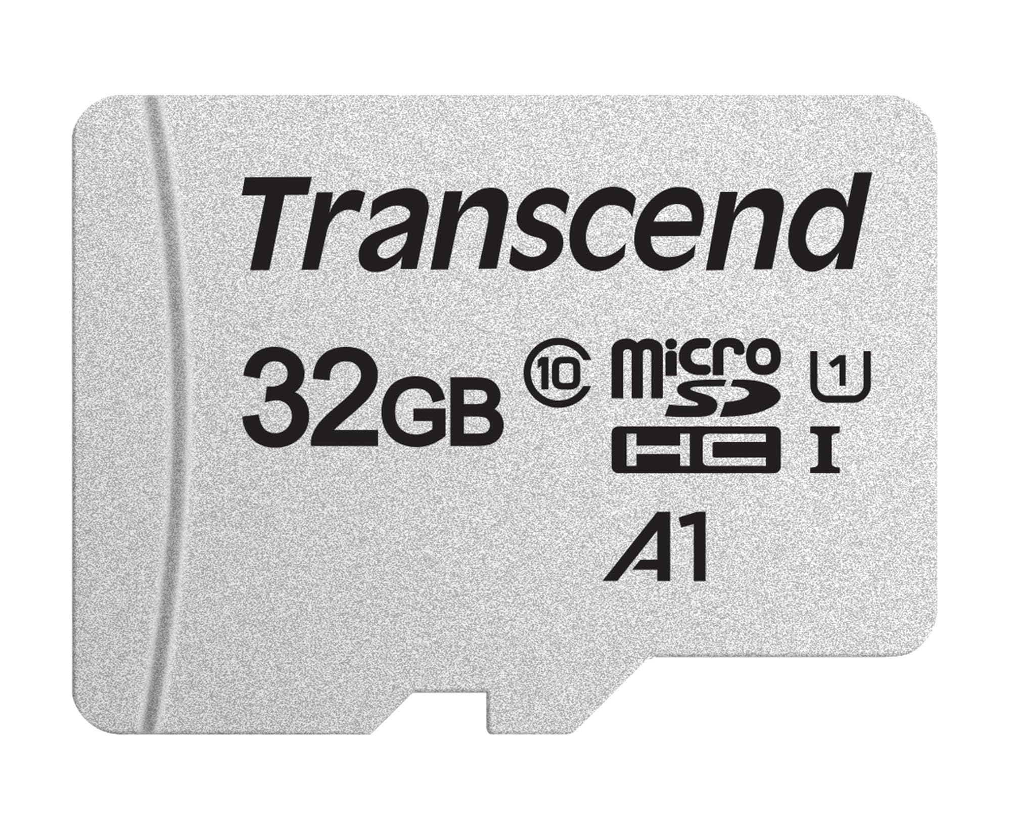 Transcend USD300S 32GB microSDHC Class 10 U1 A1 Memory Card with Adapter, for Nintendo Switch & Cameras TS32GUSD300S-A