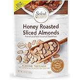 Salad Pizazz Almond Toppings Snack Mix and Salad Topping Resealable Bag, Honey Roasted, 3.5 Ounce