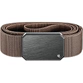 Groove Life Groove Belt, Men's Adjustable Stretch Belt with Magnetic Buckle | Comfortable Stretch Belt for Men with Magnetic Buckle, Adjustable Fit &amp; Durable for Work, Everyday Carry &amp; Casual Wear