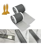 4 Rolls 3.82" X 33 Ft Disposable Shower Drain Hair Catcher – Cuttable Mesh Cover With 2 Scrapers & 2 Adhesive Tapes – Self-Adhesive For Bathroom, Kitchen Sink, Laundry