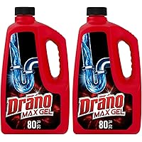 Drano Max Gel Drenaje Eliminador de obstrucciones y limpiador para desagües de ducha o fregadero, desatasca y elimina el pelo, la espuma de jabón, las obstrucciones ...