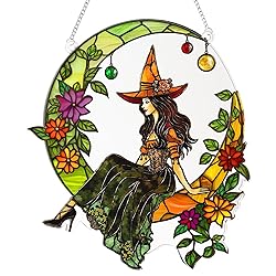 Halloween Faux Stained Glass Ghost Ornaments
