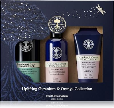 Neal's Yard Remedies Uplifting Geranium & Orange Gift Set 3-piece