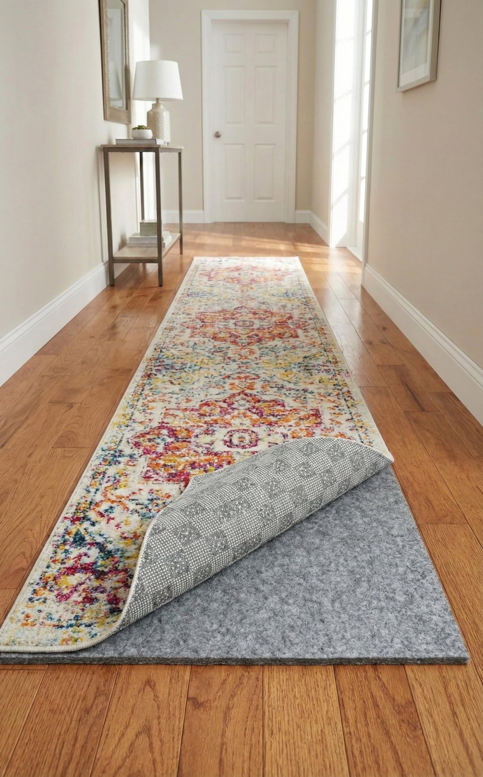 Rugs.com - 2' 6" x 11' 10" Runner Everyday Performance Rug Pad 1/4" Thick Felt & Non-Slip Backing Perfect for Any Flooring Surface