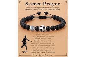 JoycuFF Basketball Soccer Baseball Gifts for Teenage Bracelet Gifts for Son Grandson Players, Christmas Graduation Birthday Gifts for His Men