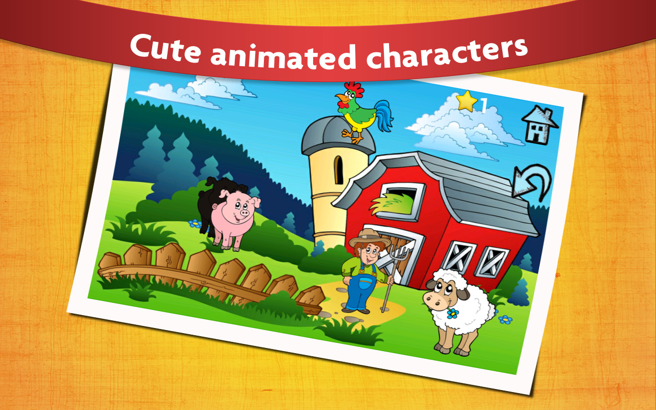 Shape Puzzles for Kids Animated educational learning apps for babies