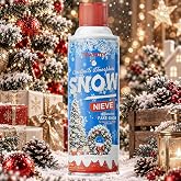 FEATRITY Snow Spray for Christmas Tree: Realistic Snowflake Effect | Easy-Cleanup Fake Snow Effect for Christmas Trees - Add a Festive Snowy Finish with Less Post-Holiday Cleanup