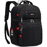 Insulated Cooler Backpack,Double Deck Leakproof Cooler Bag,Insulated Backpack Cooler Lunch Backpack for Men Women