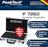 PeakTech 7260 L Aluminum Case for Measurement Instrument Dustproof Foam Padlock view 2
