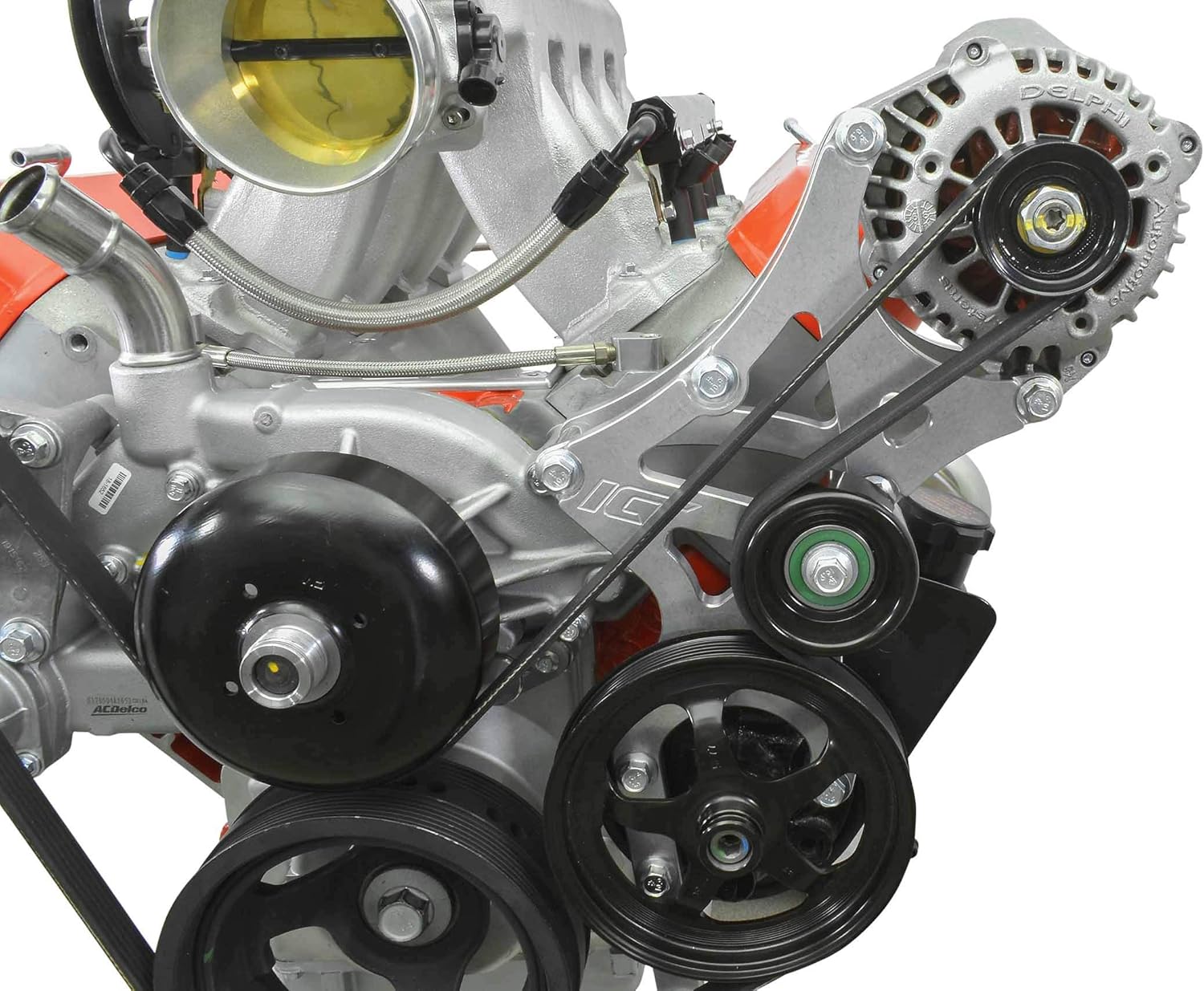 ICT Billet LS Truck SUV Driver Side Alternator/Power Steering Pump