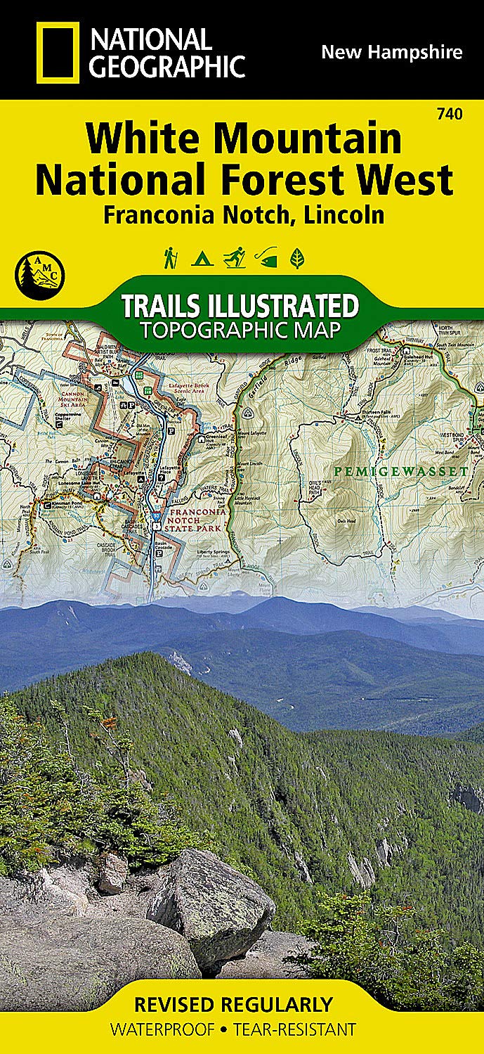 White Mountain National Forest Trail Map White Mountain National Forest West [Franconia Notch, Lincoln] (National  Geographic Trails Illustrated Map, 740): National Geographic Maps - Trails  Illustrated: 0749717017405: Amazon.com: Books